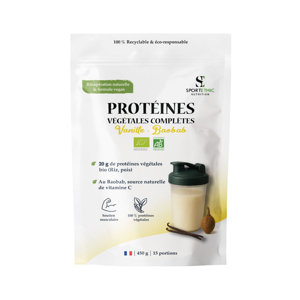 Protéines Végétales Bio Baobab Vanille – SportEthic Nutrition